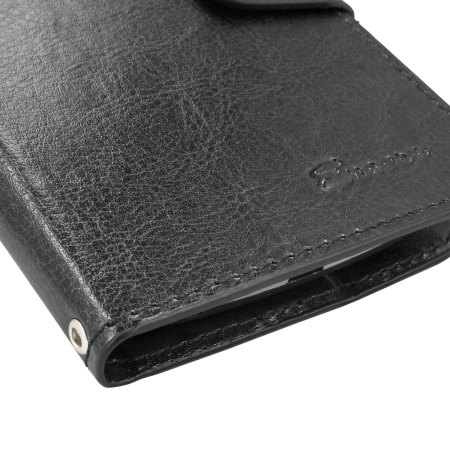Olixar Leather-Style Vodafone Smart Ultra 6 Wallet Case - Black