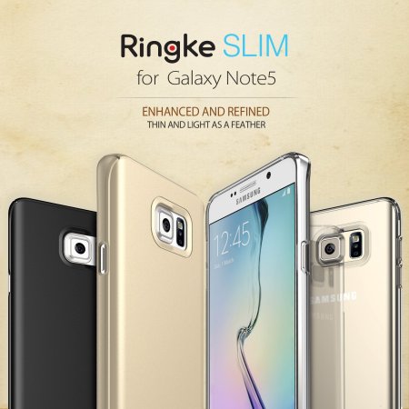 Coque Samsung Galaxy Note 5 Rearth Ringke Slim - Noire 