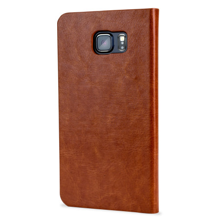 Olixar Leather-Style Samsung Galaxy Note 5 Wallet Case - Brown