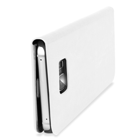 Olixar Leren-Style Samsung Galaxy Note 5 Wallet Case - Wit 