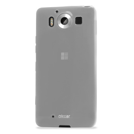 Funda Microsoft Lumia 950 Olixar FlexiShield - Blanca Opaca