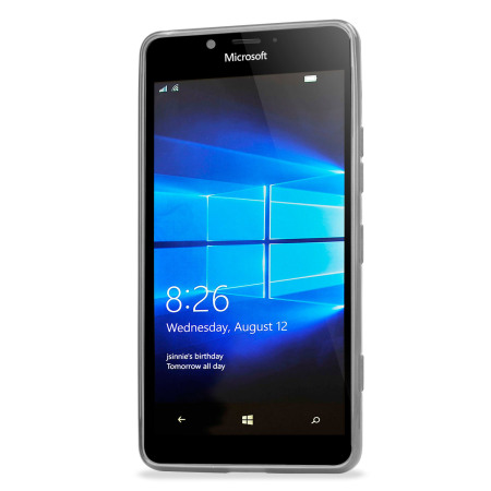 FlexiShield Microsoft Lumia 950 Gel Case - Vrost Wit