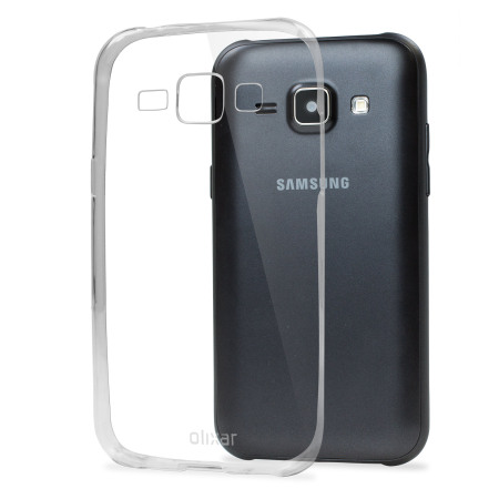 FlexiShield Ultra-Thin Samsung Galaxy J1 2015 Gel Deksel – 100% Klar