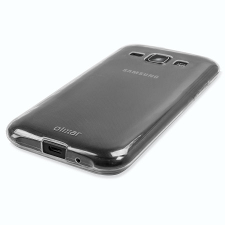 FlexiShield Ultra-Thin Samsung Galaxy J1 2015 Gel Deksel – 100% Klar