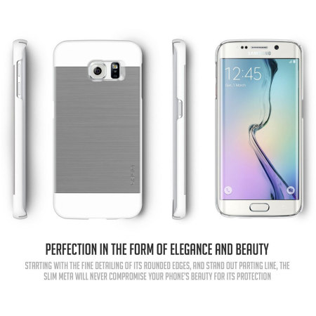 Obliq Slim Meta Samsung Galaxy S6 Edge Plus Case - Satin Silver