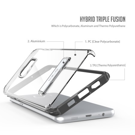 Obliq Naked Shield Series Samsung Galaxy S6 Edge+ Bumper Case - Zwart 