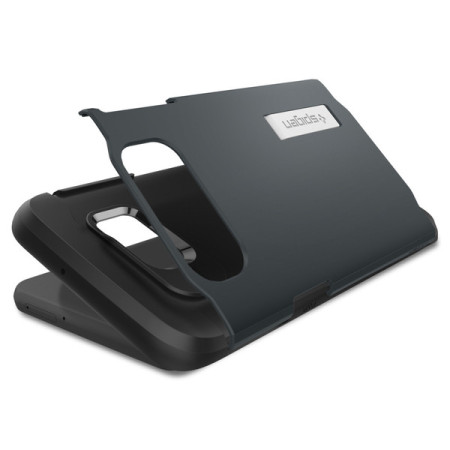 Spigen Slim Armor Samsung Galaxy S6 Edge Plus Case - Metal Slate