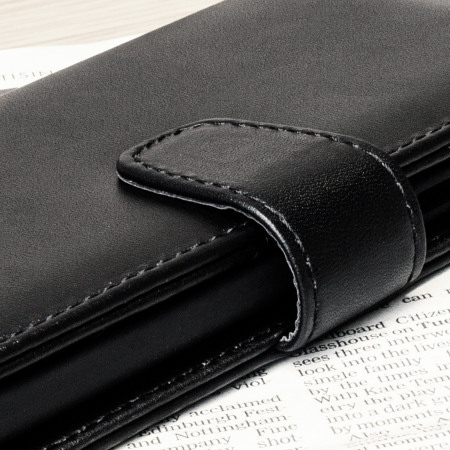 Olixar Genuine Leather Samsung Galaxy Note 5 Case - Black