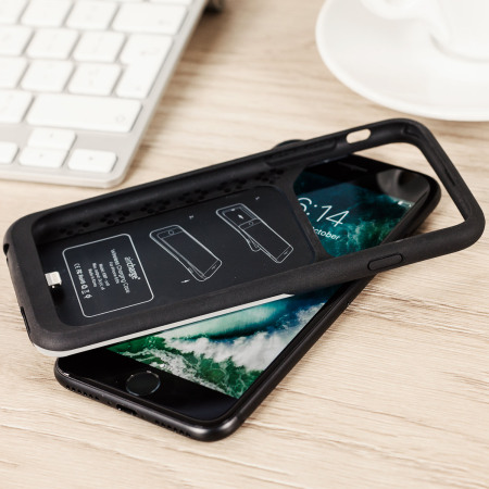  aircharge Qi iPhone 6 Wireless Charging Case - Zwart/ Zilver