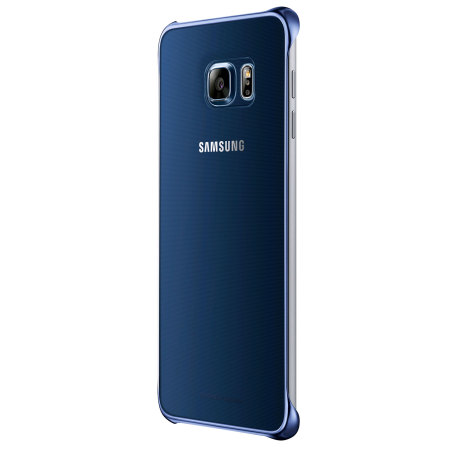 Pat elektrode Discriminatie op grond van geslacht Official Samsung Galaxy S6 Edge Plus Clear Cover Case - Blue / Black