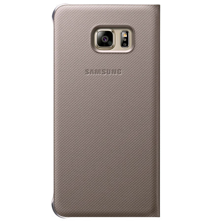 Funda Samsung Galaxy S6 Edge+ S-View Cover Oficial - Oro
