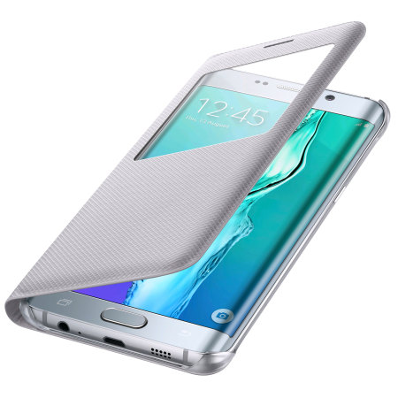 S View Cover Officielle Samsung Galaxy S6 Edge+ – Argent