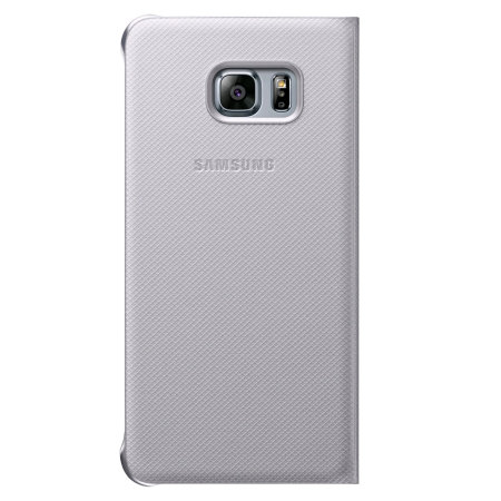 Official Samsung Galaxy S6 Edge Plus Flip Wallet Cover - Silver