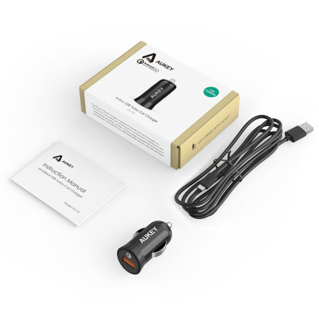 Chargeur Voiture 2.0 Aukey Qualcomm Quick Charge USB – Noire