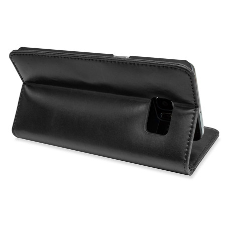 Olixar Samsung Galaxy S6 Edge Plus Genuine Leather Wallet Case - Black