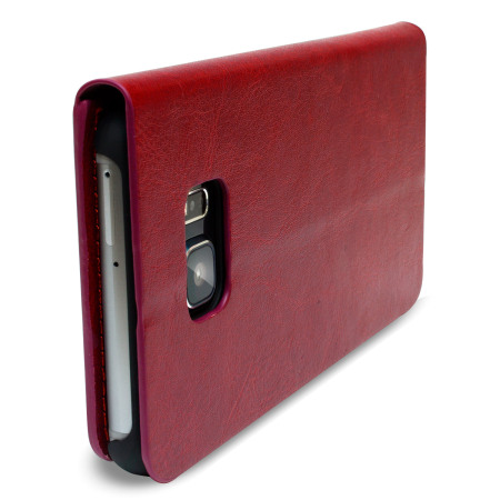 Olixar Leather-Style Samsung Galaxy S6 Edge Plus Wallet Case - Red
