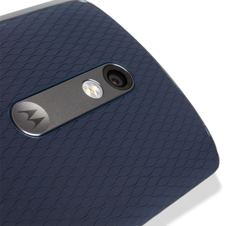 Official Motorola Moto X Play Flip Shell Cover - Navy Blue