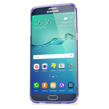 FlexiShield Samsung Galaxy S6 Edge Plus Gel suojakotelo - Violetti