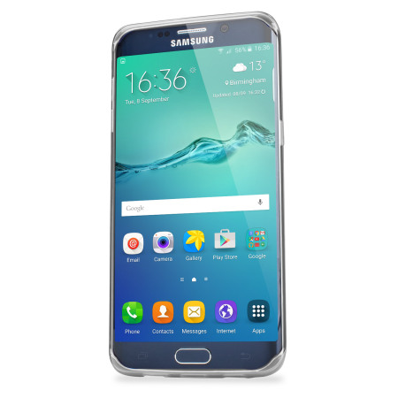 FlexiShield Galaxy S6 Edge Plus suojakotelo - Huurteisen valkoinen