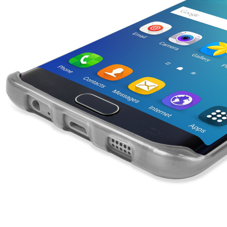 Coque Samsung Galaxy S6 Edge+ FlexiShield Gel - Blanche Givrée