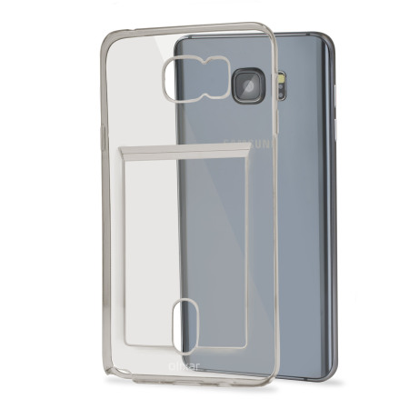 Olixar FlexiShield Slot Samsung Galaxy Note 5 Gel Case - Grey Tint