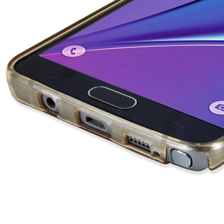 FlexiShield Slot Samsung Galaxy Note 5 Gel Case Hülle in Gold Tint