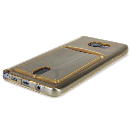 FlexiShield Slot Samsung Galaxy Note 5 Gel Case Hülle in Gold Tint