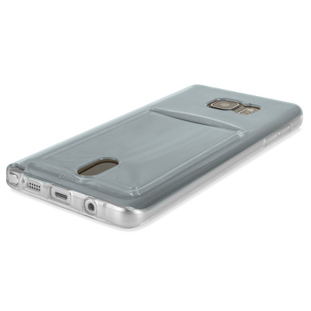 Olixar FlexiShield Slot Samsung Galaxy Note 5 Gel Case - Crystal Clear
