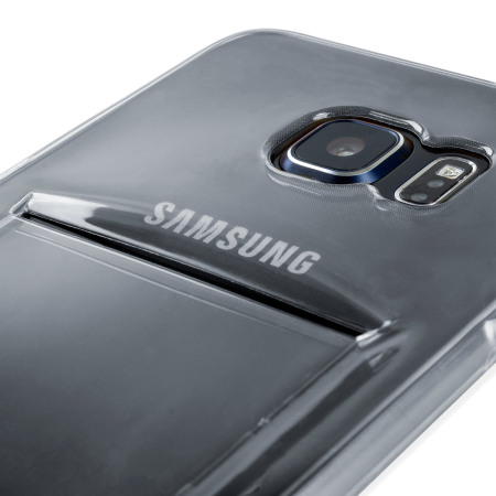 Olixar FlexiShield Slot Samsung Galaxy S6 Edge Plus Gel Case - Grey