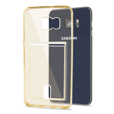 FlexiShield Slot Samsung Galaxy S6 Edge+ Gelskal - Guld