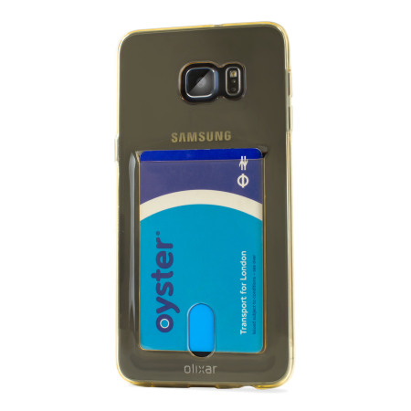 FlexiShield Slot Samsung Galaxy S6 Edge+ Gelskal - Guld