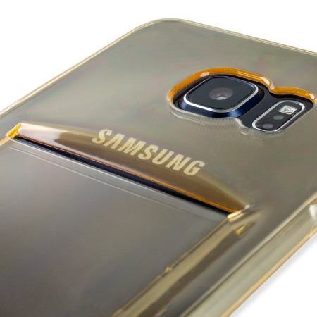 FlexiShield Slot Samsung Galaxy S6 Edge+ Gel Hülle in Gold Tint