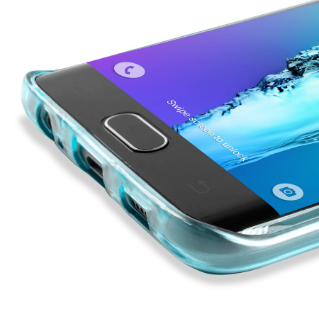 Olixar FlexiShield Slot Samsung Galaxy S6 Edge Plus Gel Case - Blue