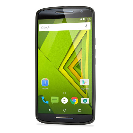 FlexiShield Motorola Moto X Play Gel Case - Smoke Black