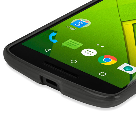 FlexiShield Motorola Moto X Play Gel Case - Rook Zwart 