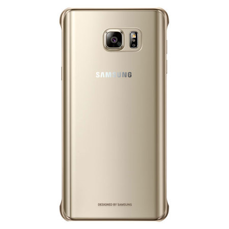 Original Samsung Galaxy Note 5 Clear Cover Hülle in Gold