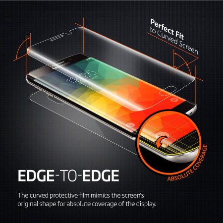 Spigen Full Body Samsung Galaxy S6 Edge+ Curved Screen Protector Pack