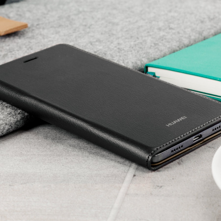 Officiële Huawei P8 Flip Cover Case - Zwart