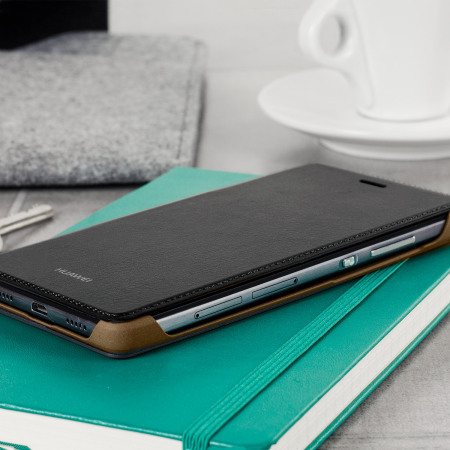 Official Huawei P8 Lite 2015 Flip Cover Case - Black