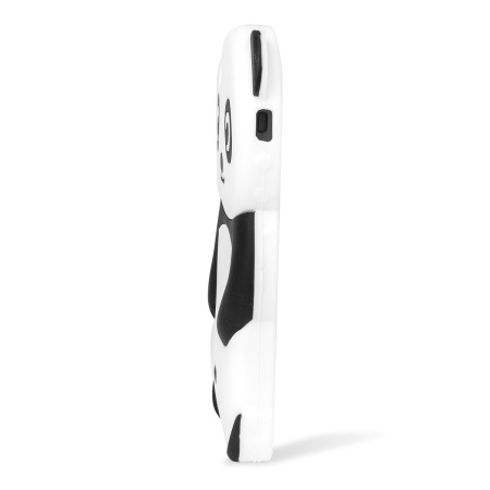 Funda silicona Olixar 3D Panda para iPhone 5S / 5 - Negro / Blanca