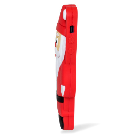 Olixar 3D Santa iPhone 5S / 5 Silicone Case - Red / Black