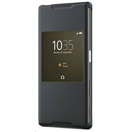 Official Sony Xperia Z5 Style Cover Smart Window Case - Black