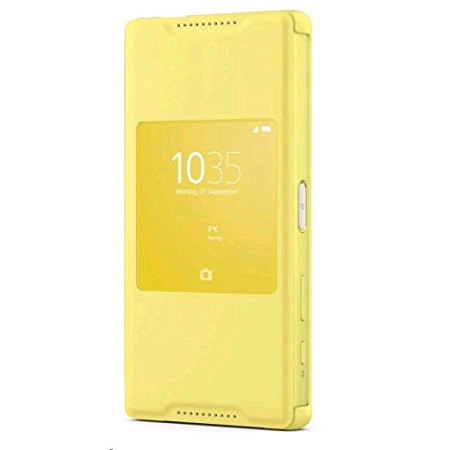 Verdorren Voorzien Manifesteren Official Sony Xperia Z5 Compact Style Cover Smart Window Case - Yellow