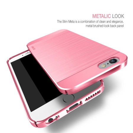Obliq Slim Meta 6S Plus / 6 Plus Case Hülle Metallic Pink