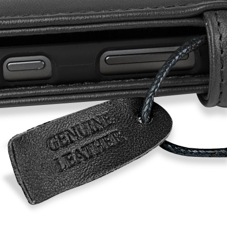 Olixar Sony Xperia Z5 Wallet Case Ledertasche in Schwarz