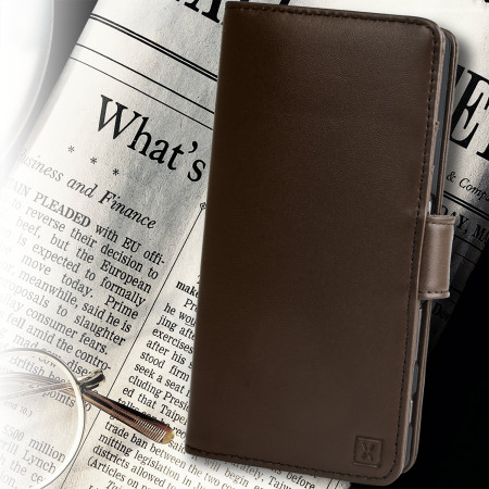 Olixar Sony Xperia Z5 Echte Leren Wallet Case - Bruin 