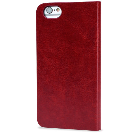 Olixar Leather-Style iPhone 6S Plus / 6 Plus Plånboksfodral - Röd