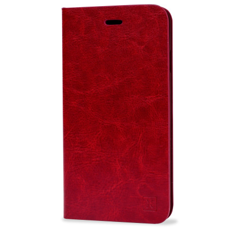 Olixar Leather-Style iPhone 6S Plus / 6 Plus Suojakotelo - Punainen