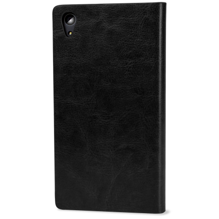 Olixar Leather-Style Sony Xperia Z5 Premium Wallet Stand Case - Black