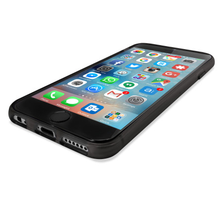 FlexiShield iPhone 6S Plus Case Hülle in Smoke Black